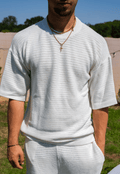 CS Cotton Ovcersized Crew Neck White - Club Soma