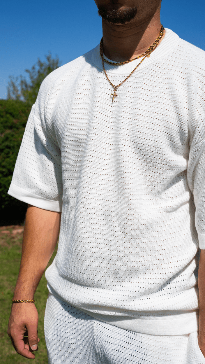 CS Cotton Ovcersized Crew Neck White - Club Soma