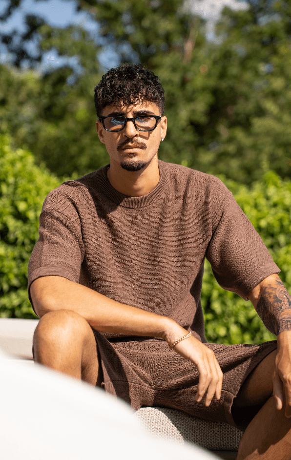 CS Cotton Oversized Crew Neck Brown - Club Soma