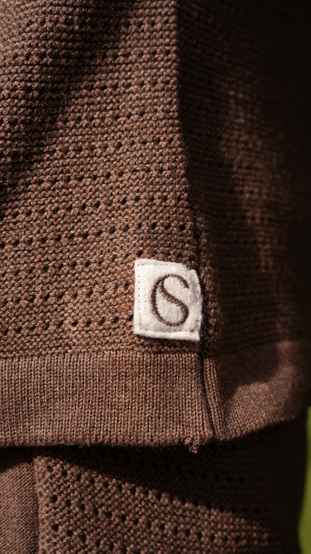 CS Cotton Oversized Crew Neck Brown - Club Soma